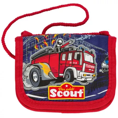 Peněženka s poutkem Scout, hasičské auto