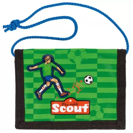 Peněženka s poutkem Scout, obdélníková, fotbalista 