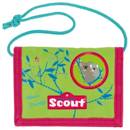 Peněženka s poutkem Scout, obdélníková, koala