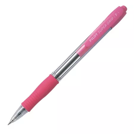 Pilot, Kuličkové pero SuperGrip, 0.7, (F) tenký, růžová