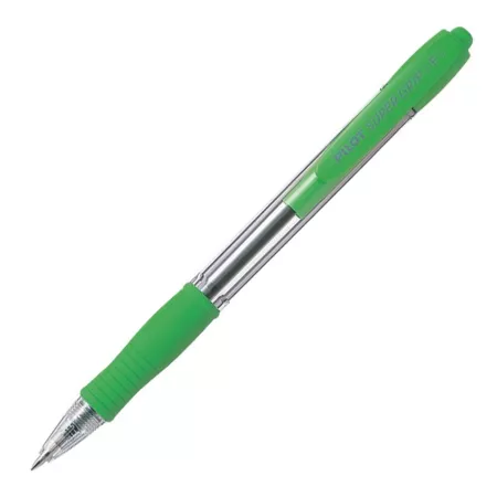 Pilot, Kuličkové pero SuperGrip, 0.7, (F) tenký, světle zelená