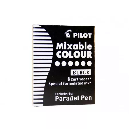 Pilot Parallel Pen 6 ks náplní do plnicích per, černá
