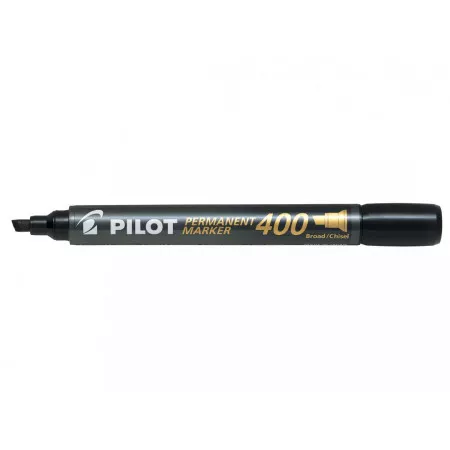 Pilot Permanent marker 400, klínový hrot, černý