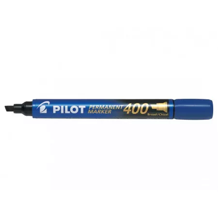 Pilot Permanent marker 400, klínový hrot, modrý