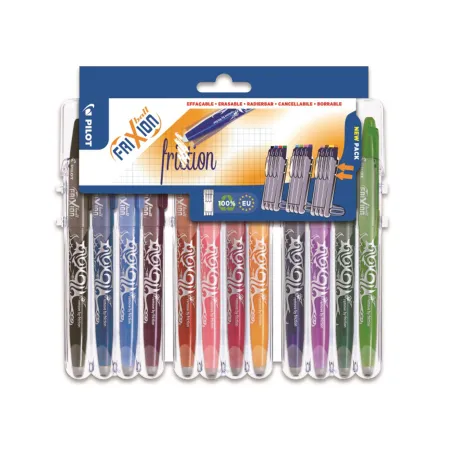 Pilot, Sada 12 ks Roller FriXion Ball, 0.7, (M) střední, Set2Go