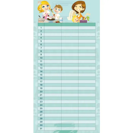 Plánovací Girls & Boys, poznámkový kalendář, 30 x 30 cm