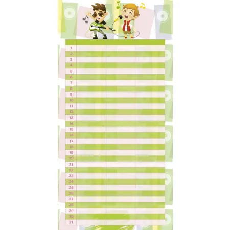 Plánovací Girls & Boys, poznámkový kalendář, 30 x 30 cm