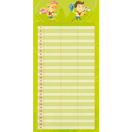 Plánovací Girls & Boys, poznámkový kalendář, 30 x 30 cm