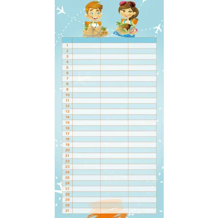 Plánovací Girls & Boys, poznámkový kalendář, 30 x 30 cm