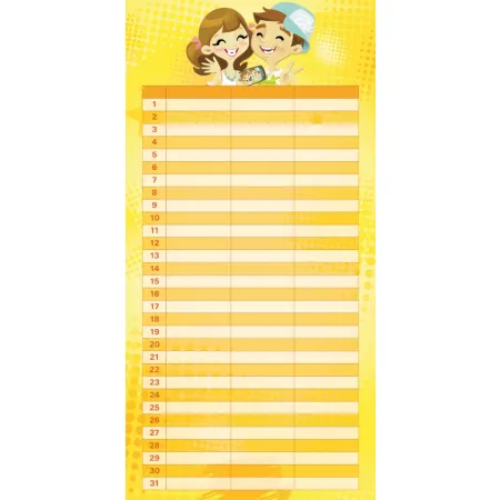 Plánovací Girls & Boys, poznámkový kalendář, 30 x 30 cm