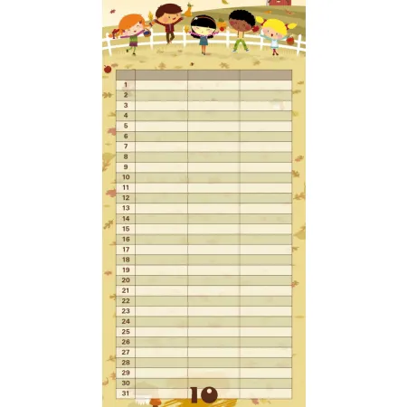 Plánovací kalendář Cowboys, nedatovaný, 30 x 30 cm