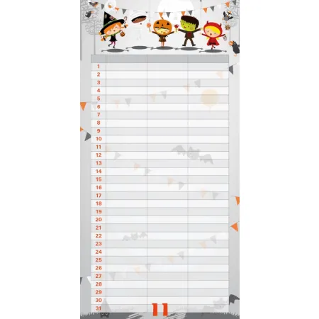 Plánovací kalendář Cowboys, nedatovaný, 30 x 30 cm