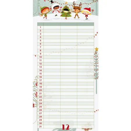 Plánovací kalendář Cowboys, nedatovaný, 30 x 30 cm