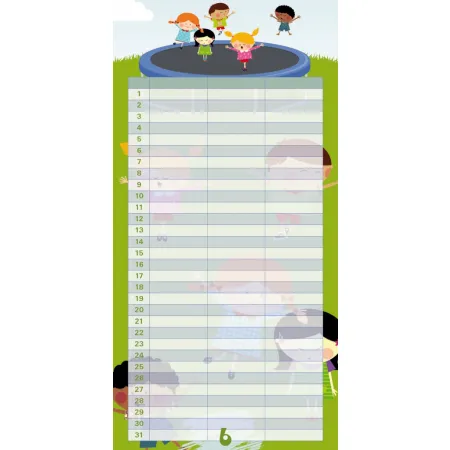 Plánovací kalendář Cowboys, nedatovaný, 30 x 30 cm