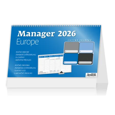 Plánovací kalendář Manager Europe (S60-26)