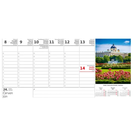 Plánovací kalendář Města Evropy (S52-26)