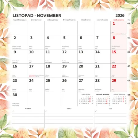 Plánovací kalendář (N176-26)