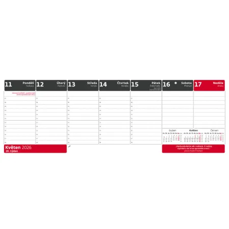 Plánovací kalendář s citáty (S67-26)