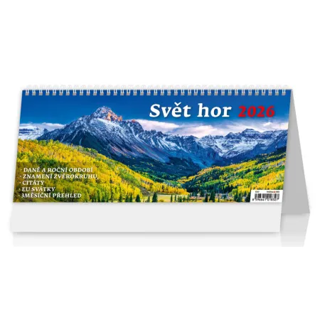 Plánovací kalendář Svět hor (S50-26)