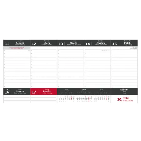 Plánovací kalendář Top Manager (S61-26)