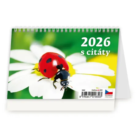 Plánovací kalendář Týdenní "S" s citáty (S42-26)