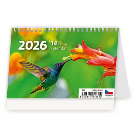 Plánovací MINI 14denní kalendář (S43-26)