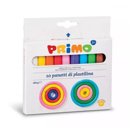 Plastelína PRIMO, 10x18g, mix barev