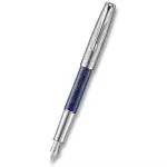 Plnicí pero Parker Sonnet Atlas Blue Silver CT, hrot M