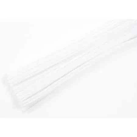 Plyšový drátek Tempus 30cm bílá barva - 20ks