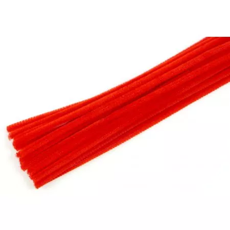 Plyšový drátek Tempus 30cm červená barva - 20ks