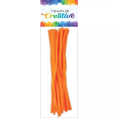 Plyšový drátek Tempus 30cm oranžová barva - 20ks