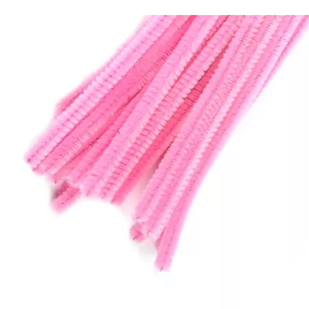 Plyšový drátek Tempus 30cm růžová barva - 20ks