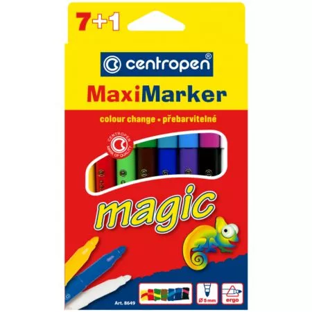 Popisovač Centropen 8649/8 7+1 maxi magic