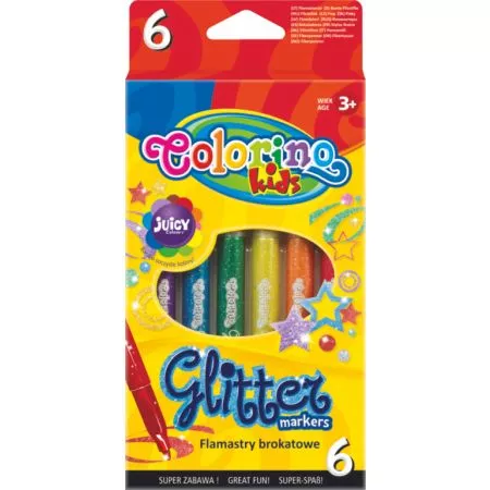 Popisovače Colorino Glitter 6ks