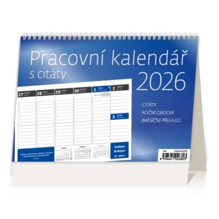 Pracovní kalendář s citáty (S58-26)