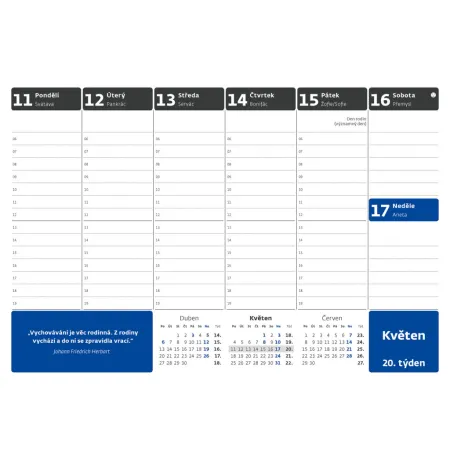 Pracovní kalendář s citáty (S58-26)