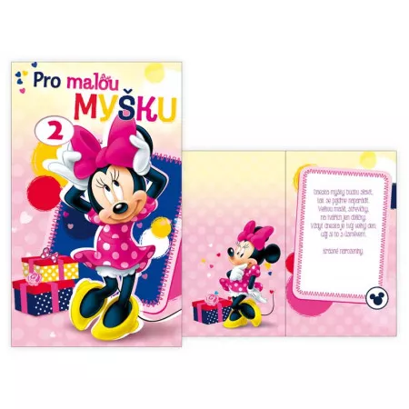 Přání MFP k narozeninám otočné, dětské M33 080 W Disney Minnie s textem 