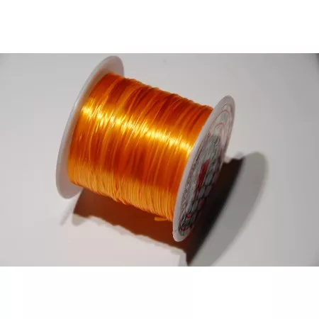 Pružná elastická šňůrka (elastoměr) cca 0,25x1mm oranžová