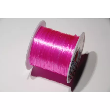 Pružná elastická šňůrka (elastoměr) cca 0,25x1mm růžová