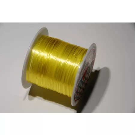 Pružná elastická šňůrka (elastoměr) cca 0,25x1mm žlutá