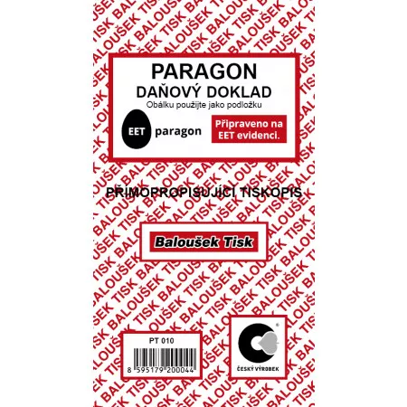 PT010 Paragon - daňový doklad