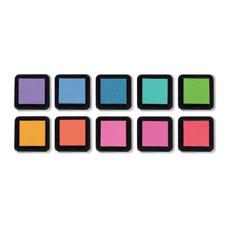 Razítkové barevné polštářky - Pastel