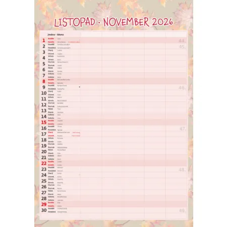 Rodinný plánovač (N200-26)