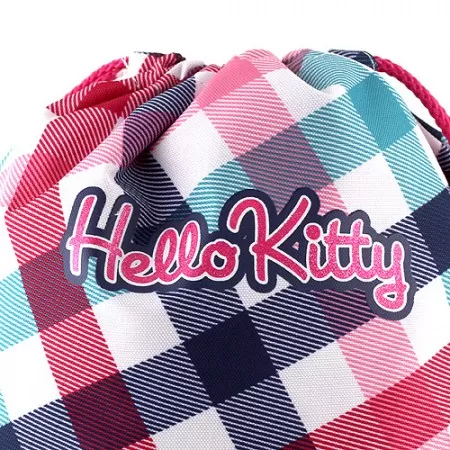 Sáček na cvičky Hello Kitty, barevné kostky