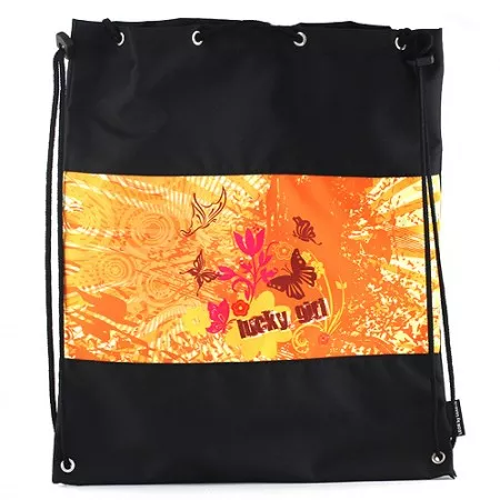 Sáček na cvičky Leasyn, Lucky Girl/ motýlci