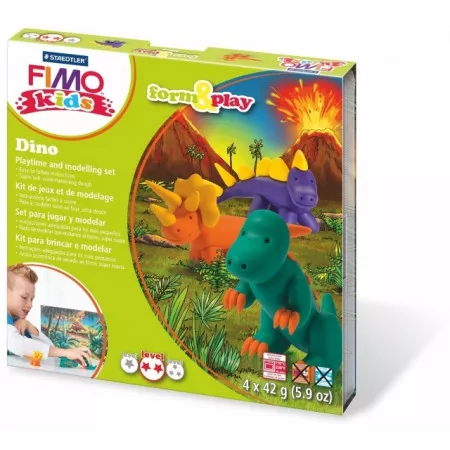 Sada Fimo Kids Form & Play Dinosauři