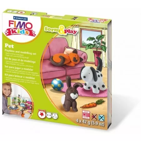 Sada Fimo Kids Form & Play Mazlíčci