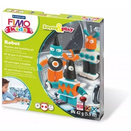 Sada Fimo Kids Form & Play Roboti