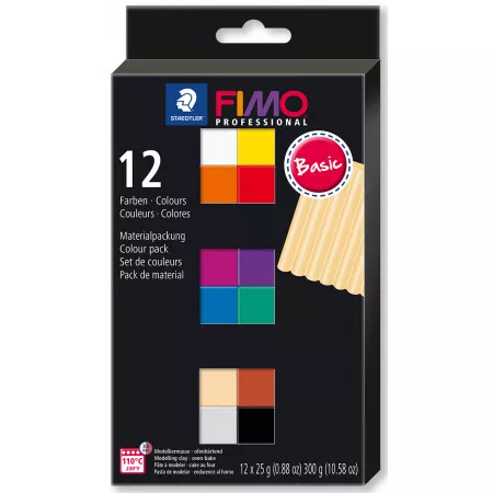 Sada Fimo Professional 12 barev 25g BASIC