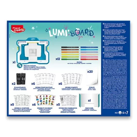 Sada Maped Lumi Board tabule s podsvícením